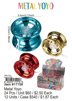 Metal Yoyo 24 Pcs.